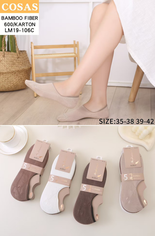 Stopki damskie Roz 35-42, Mix kolor Paczka 40 szt